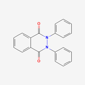 molecular formula C20H14N2O2 B13951677 2,3-Diphenyl-2,3-dihydro-1,4-phthalazinedione CAS No. 63546-88-3