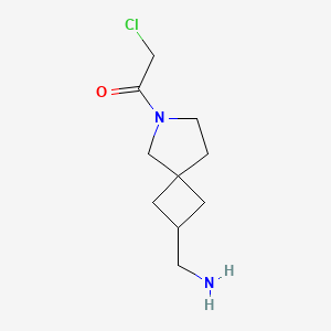molecular formula C10H17ClN2O B13951691 1-(2-(Aminomethyl)-6-azaspiro[3.4]octan-6-yl)-2-chloroethanone 
