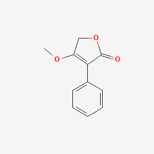 molecular formula C11H10O3 B13951693 4-Methoxy-3-phenylfuran-2(5H)-one CAS No. 54798-88-8