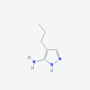 molecular formula C6H11N3 B139517 4-propyl-1H-pyrazol-5-amine CAS No. 151521-41-4