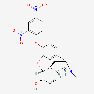 molecular formula C23H21N3O7 B13951709 2,4-Dinitrophenylmorphine CAS No. 58534-70-6