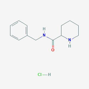 molecular formula C13H19ClN2O B1395171 N-Benzyl-2-piperidinecarboxamide hydrochloride CAS No. 205993-54-0