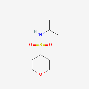 molecular formula C8H17NO3S B13951738 N-isopropyltetrahydro-2H-pyran-4-sulfonamide 