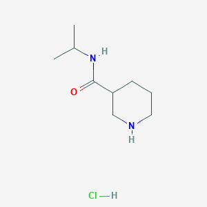 molecular formula C9H19ClN2O B1395174 N-Isopropyl-3-piperidinecarboxamide hydrochloride CAS No. 937725-06-9