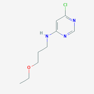 molecular formula C9H14ClN3O B1395176 6-Chloro-N-(3-ethoxypropyl)-4-pyrimidinamine CAS No. 1219976-32-5