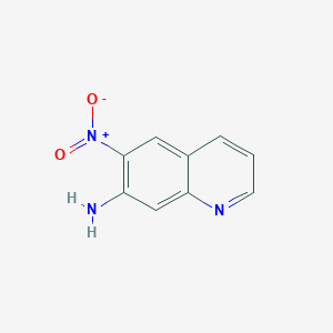 molecular formula C9H7N3O2 B13951763 7-Amino-6-nitroquinoline CAS No. 58416-33-4