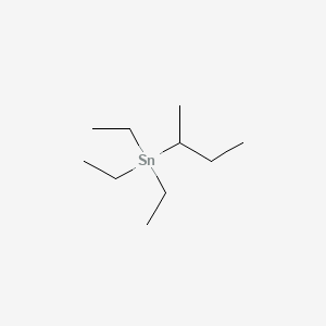 molecular formula C10H24Sn B13951768 Sec-butyl(triethyl)stannane CAS No. 55044-43-4