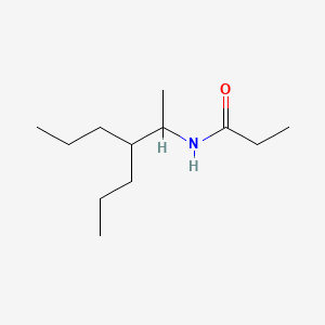molecular formula C12H25NO B13951785 N-(1-Methyl-2-propylpentyl)propionamide CAS No. 52030-05-4
