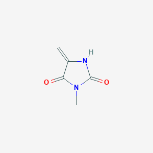 molecular formula C5H6N2O2 B13951797 3-Methyl-5-methylideneimidazolidine-2,4-dione CAS No. 10045-71-3