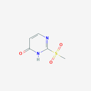 molecular formula C5H6N2O3S B13951798 2-Methylsulfonylpyrimidin-4-ol 