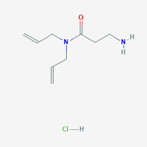 molecular formula C9H17ClN2O B1395181 盐酸N,N-二烯丙基-3-氨基丙酰胺 CAS No. 1220036-64-5