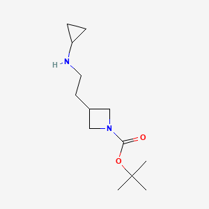 molecular formula C13H24N2O2 B13951822 tert-Butyl 3-(2-(cyclopropylamino)ethyl)azetidine-1-carboxylate 