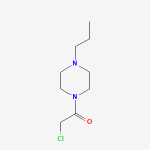 molecular formula C9H17ClN2O B13951826 2-Chloro-1-(4-propylpiperazin-1-yl)ethan-1-one CAS No. 695812-81-8