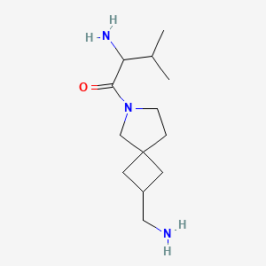 molecular formula C13H25N3O B13951830 2-Amino-1-(2-(aminomethyl)-6-azaspiro[3.4]octan-6-yl)-3-methylbutan-1-one 