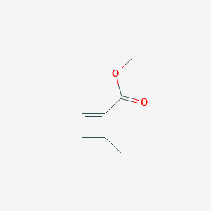 molecular formula C7H10O2 B13951845 methyl 4-methylcyclobutene-1-carboxylate 
