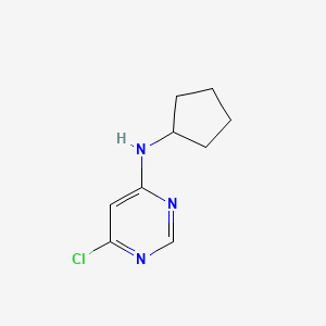 molecular formula C9H12ClN3 B1395188 6-Chloro-N-cyclopentyl-4-pyrimidinamine CAS No. 1220016-77-2