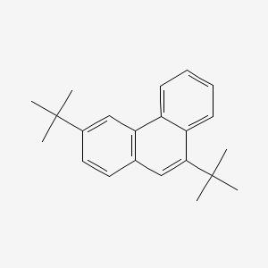 molecular formula C22H26 B13951899 3,9-Ditert-butylphenanthrene CAS No. 55125-03-6