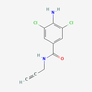 molecular formula C10H8Cl2N2O B13951932 N-(2-Propynyl)-4-amino-3,5-dichlorobenzamide CAS No. 91687-37-5