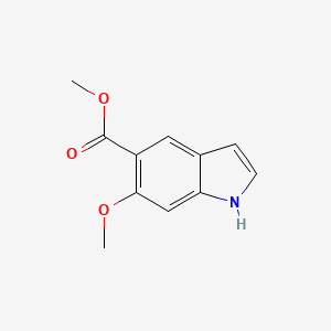 molecular formula C11H11NO3 B1395194 Methyl 6-methoxy-1H-indole-5-carboxylate CAS No. 251107-30-9