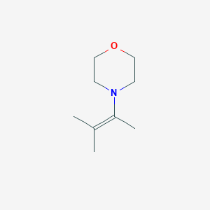 molecular formula C9H17NO B13951954 Morpholine, 4-(1,2-dimethyl-1-propenyl)- CAS No. 7694-50-0