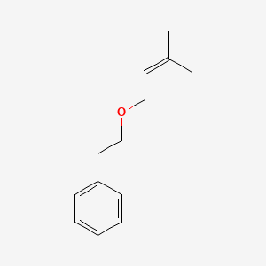 molecular formula C13H18O B13951959 (2-((3-Methyl-2-butenyl)oxy)ethyl)benzene CAS No. 50638-95-4