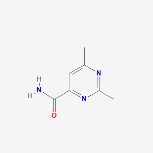 molecular formula C7H9N3O B13951996 2,6-Dimethylpyrimidine-4-carboxamide 