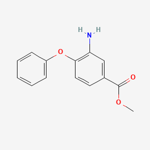 molecular formula C14H13NO3 B1395200 Methyl 3-amino-4-phenoxybenzoate CAS No. 227275-02-7