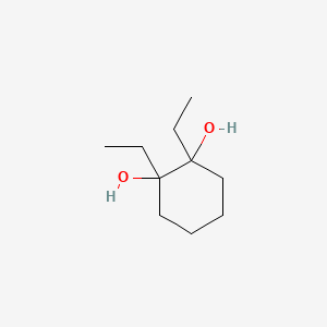 molecular formula C10H20O2 B13952023 1,2-Diethyl-1,2-cyclohexanediol CAS No. 56363-86-1