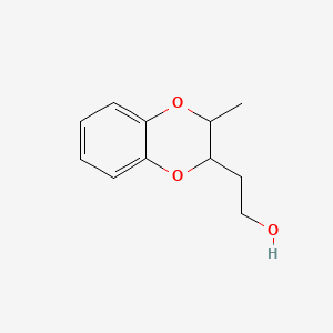molecular formula C11H14O3 B13952029 2-Methyl-3-ethanol benzodioxane CAS No. 63690-11-9