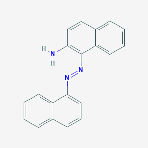 molecular formula C20H15N3 B13952031 2-Amino[1,1'-azobisnaphthalene] CAS No. 59823-87-9