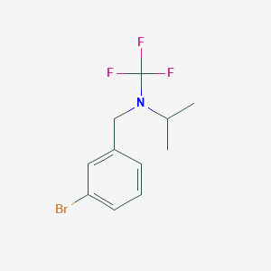molecular formula C11H13BrF3N B13952052 N-(3-bromobenzyl)-N-(trifluoromethyl)propan-2-amine 