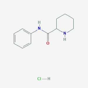 molecular formula C12H17ClN2O B1395214 N-phenylpiperidine-2-carboxamide hydrochloride CAS No. 1246172-62-2