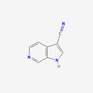 molecular formula C8H5N3 B1395238 1H-Pyrrolo[2,3-c]pyridine-3-carbonitrile CAS No. 25957-69-1