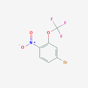 molecular formula C7H3BrF3NO3 B1395243 4-Bromo-1-nitro-2-(trifluoromethoxy)benzene CAS No. 1260879-28-4