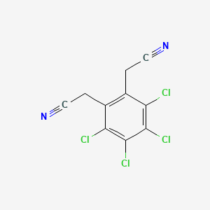 molecular formula C10H4Cl4N2 B1395252 2,2'-(全氯-1,2-苯撑)二乙腈 CAS No. 60069-96-7