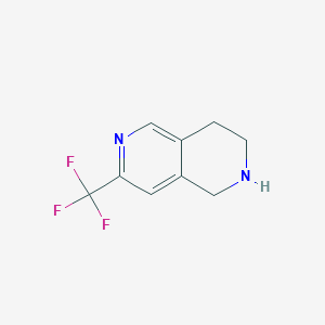 molecular formula C9H9F3N2 B1395256 7-(Trifluoromethyl)-1,2,3,4-tetrahydro-2,6-naphthyridine CAS No. 765298-22-4