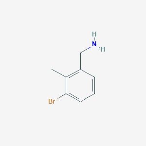 molecular formula C8H10BrN B1395264 (3-Bromo-2-methylphenyl)methanamine CAS No. 943722-02-9