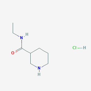 molecular formula C8H17ClN2O B1395267 N-ethylpiperidine-3-carboxamide hydrochloride CAS No. 112989-90-9