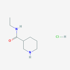 molecular formula C8H17ClN2O B1395267 N-Ethyl-3-piperidinecarboxamide hydrochloride CAS No. 112989-90-9