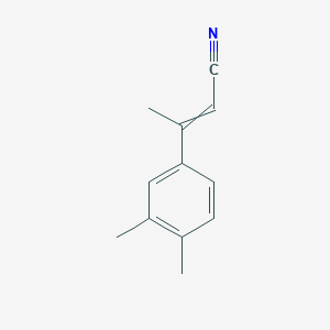 molecular formula C12H13N B1395273 3-(3,4-Dimethylphenyl)but-2-enenitrile CAS No. 1119450-26-8