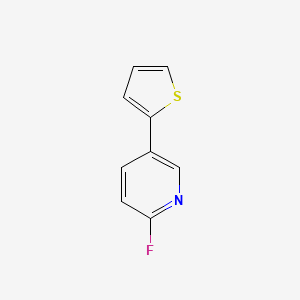 2-Fluoro-5-(thiophen-2-yl)pyridine