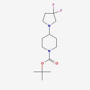 Tert-butyl 4-(3,3-difluoropyrrolidin-1-YL)piperidine-1-carboxylate