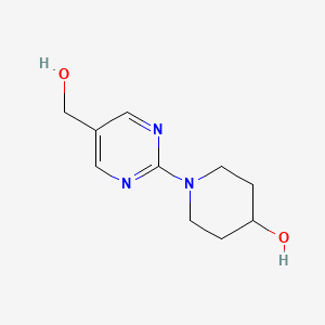 B1395296 1-(5-(Hydroxymethyl)pyrimidin-2-YL)piperidin-4-OL CAS No. 1116339-72-0