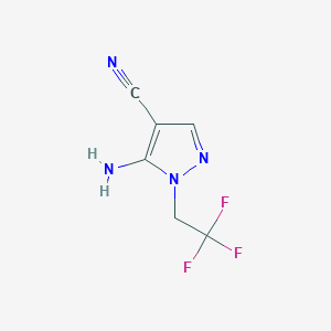 5-Amino-1-(2,2,2-trifluoroethyl)-1H-pyrazole-4-carbonitrile