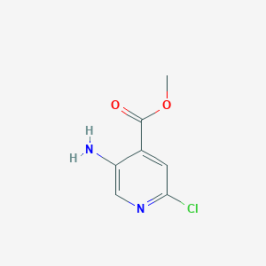 molecular formula C7H7ClN2O2 B1395301 Methyl 5-amino-2-chloroisonicotinate CAS No. 1073182-59-8