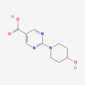 2-(4-Hydroxypiperidin-1-YL)pyrimidine-5-carboxylic acid