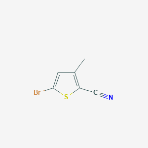 molecular formula C6H4BrNS B1395309 5-Bromo-3-methylthiophene-2-carbonitrile CAS No. 38239-48-4