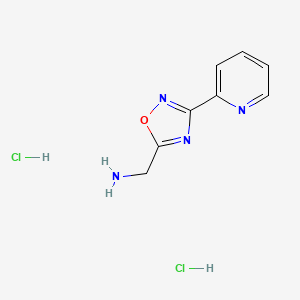 [3-(Pyridin-2-yl)-1,2,4-oxadiazol-5-yl]methanamine dihydrochloride