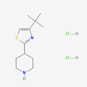4-(4-Tert-butyl-1,3-thiazol-2-yl)piperidine dihydrochloride
