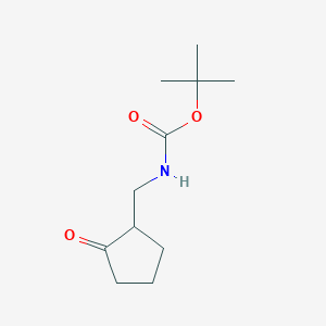 molecular formula C11H19NO3 B1395324 tert-butyl N-[(2-oxocyclopentyl)methyl]carbamate CAS No. 1354953-48-2